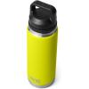 YETI Rambler 26 oz Bottle, Vacuum Insulated, Leakproof, Stainless Steel with Chug Cap(Firefly Yellow)