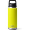 YETI Rambler 26 oz Bottle, Vacuum Insulated, Leakproof, Stainless Steel with Chug Cap(Firefly Yellow)