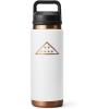 YETI Rambler 26 oz Bottle, Vacuum Insulated, Leakproof, Stainless Steel with Chug Cap(Folds of Honor – White)