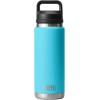 YETI Rambler 26 oz Bottle, Vacuum Insulated, Leakproof, Stainless Steel with Chug Cap(Reef Blue)