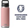 YETI Rambler 26 oz Bottle, Vacuum Insulated, Leakproof, Stainless Steel with Chug Cap(Sandstone Pink)