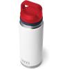 YETI Rambler 26 oz Bottle, Vacuum Insulated, Leakproof, Stainless Steel with Chug Cap(White/Navy/Rescue Red)