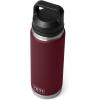 YETI Rambler 26 oz Bottle, Vacuum Insulated, Leakproof, Stainless Steel with Chug Cap(Wild Vine Red)