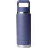 YETI Rambler 26 oz Bottle, Vacuum Insulated, Stainless Steel with Color Matching Straw Cap(Moon Dust – Textured)