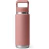 YETI Rambler 26 oz Bottle, Vacuum Insulated, Stainless Steel with Color Matching Straw Cap(Sandstone Pink)