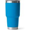YETI Rambler 30 oz Stainless Steel Vacuum Insulated Tumbler w/MagSlider Lid, Navy(Big Wave Blue)