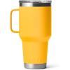YETI Rambler 30 oz Travel Mug, Stainless Steel, Vacuum Insulated with Stronghold Lid(Alpine Yellow)