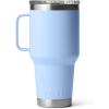 YETI Rambler 30 oz Travel Mug, Stainless Steel, Vacuum Insulated with Stronghold Lid(Big Sky Blue)