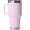 YETI Rambler 30 oz Travel Mug, Stainless Steel, Vacuum Insulated with Stronghold Lid(Cherry Blossom – Textured)