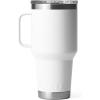 YETI Rambler 30 oz Travel Mug, Stainless Steel, Vacuum Insulated with Stronghold Lid(White)