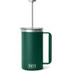 YETI Rambler 34 oz. French Press Coffee Maker, Rescue Red(Black Forest Green)