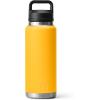 YETI Rambler 36 oz Bottle, Vacuum Insulated, Leakproof, Stainless Steel with Chug Cap(Alpine Yellow)