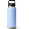 YETI Rambler 36 oz Bottle, Vacuum Insulated, Leakproof, Stainless Steel with Chug Cap(Big Sky Blue)
