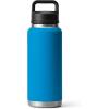 YETI Rambler 36 oz Bottle, Vacuum Insulated, Leakproof, Stainless Steel with Chug Cap(Big Wave Blue)