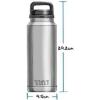 YETI Rambler 36 oz Bottle, Vacuum Insulated, Leakproof, Stainless Steel with Chug Cap(Camp Green)