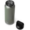 YETI Rambler 36 oz Bottle, Vacuum Insulated, Leakproof, Stainless Steel with Chug Cap(Camp Green)