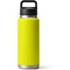 YETI Rambler 36 oz Bottle, Vacuum Insulated, Leakproof, Stainless Steel with Chug Cap(Firefly Yellow)