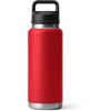 YETI Rambler 36 oz Bottle, Vacuum Insulated, Leakproof, Stainless Steel with Chug Cap(Rescue Red)