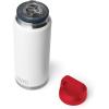 YETI Rambler 36 oz Bottle, Vacuum Insulated, Leakproof, Stainless Steel with Chug Cap(White/Navy/Rescue Red)