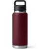 YETI Rambler 36 oz Bottle, Vacuum Insulated, Leakproof, Stainless Steel with Chug Cap(Wild Vine Red)