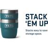 YETI Rambler 4 oz Stackable Cup, Stainless Steel, Vacuum Insulated Espresso/Coffee Cup, 2 Pack(Agave Teal)