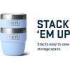 YETI Rambler 4 oz Stackable Cup, Stainless Steel, Vacuum Insulated Espresso/Coffee Cup, 2 Pack(Big Sky Blue)