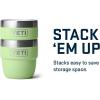 YETI Rambler 4 oz Stackable Cup, Stainless Steel, Vacuum Insulated Espresso/Coffee Cup, 2 Pack(Key Lime)