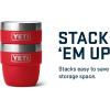 YETI Rambler 4 oz Stackable Cup, Stainless Steel, Vacuum Insulated Espresso/Coffee Cup, 2 Pack(Rescue Red)