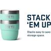 YETI Rambler 4 oz Stackable Cup, Stainless Steel, Vacuum Insulated Espresso/Coffee Cup, 2 Pack(Seafoam)