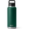 YETI Rambler 46 oz Bottle, Vacuum Insulated, Leakproof, Stainless Steel with Chug Cap(Black Forest Green)