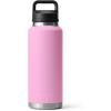 YETI Rambler 46 oz Bottle, Vacuum Insulated, Leakproof, Stainless Steel with Chug Cap(Power Pink)