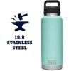 YETI Rambler 46 oz Bottle, Vacuum Insulated, Leakproof, Stainless Steel with Chug Cap(Seafoam)