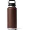 YETI Rambler 46 oz Bottle, Vacuum Insulated, Leakproof, Stainless Steel with Chug Cap(Wetlands Brown)