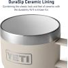 YETI Rambler 6 oz Stackable Mug, Stainless Steel, Vacuum Insulated Espresso/Coffee Mug, 2 Pack(Cape Taupe)
