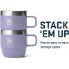 YETI Rambler 6 oz Stackable Mug, Stainless Steel, Vacuum Insulated Espresso/Coffee Mug, 2 Pack(Cosmic Lilac)