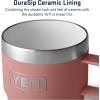 YETI Rambler 6 oz Stackable Mug, Stainless Steel, Vacuum Insulated Espresso/Coffee Mug, 2 Pack(Sandstone Pink)