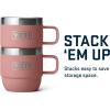 YETI Rambler 6 oz Stackable Mug, Stainless Steel, Vacuum Insulated Espresso/Coffee Mug, 2 Pack(Sandstone Pink)