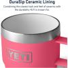 YETI Rambler 6 oz Stackable Mug, Stainless Steel, Vacuum Insulated Espresso/Coffee Mug, 2 Pack(Tropical Pink)