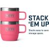 YETI Rambler 6 oz Stackable Mug, Stainless Steel, Vacuum Insulated Espresso/Coffee Mug, 2 Pack(Tropical Pink)
