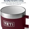 YETI Rambler 6 oz Stackable Mug, Stainless Steel, Vacuum Insulated Espresso/Coffee Mug, 2 Pack(Wild Vine Red)