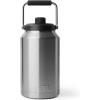 YETI Rambler Gallon Jug 2.0, Vacuum Insulated, Leakproof, Stainless Steel with MagCap, Black(Stainless)