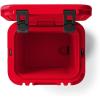 YETI Roadie 24 2.0 Hard Cooler with DoubleDuty Shoulder Strap and Drain Plug(Rescue Red)