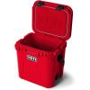 YETI Roadie 24 2.0 Hard Cooler with DoubleDuty Shoulder Strap and Drain Plug(Rescue Red)