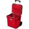 YETI Roadie 48 Wheeled Cooler with Retractable Periscope Handle(Rescue Red)