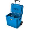 YETI Roadie 60 Wheeled Cooler with Retractable Periscope Handle(Big Wave Blue)
