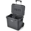 YETI Roadie 60 Wheeled Cooler with Retractable Periscope Handle(Charcoal)