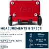 YETI Roadie 60 Wheeled Cooler with Retractable Periscope Handle(Rescue Red)