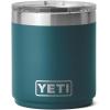 YETI Rambler 10 oz Stackable Lowball 2.0, Vacuum Insulated, Stainless Steel with MagSlider Lid, Black Stone(Agave Teal)