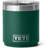 YETI Rambler 10 oz Stackable Lowball 2.0, Vacuum Insulated, Stainless Steel with MagSlider Lid, Black Stone(Black Forest Green)
