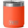 YETI Rambler 10 oz Stackable Lowball 2.0, Vacuum Insulated, Stainless Steel with MagSlider Lid, Black Stone(Papaya)